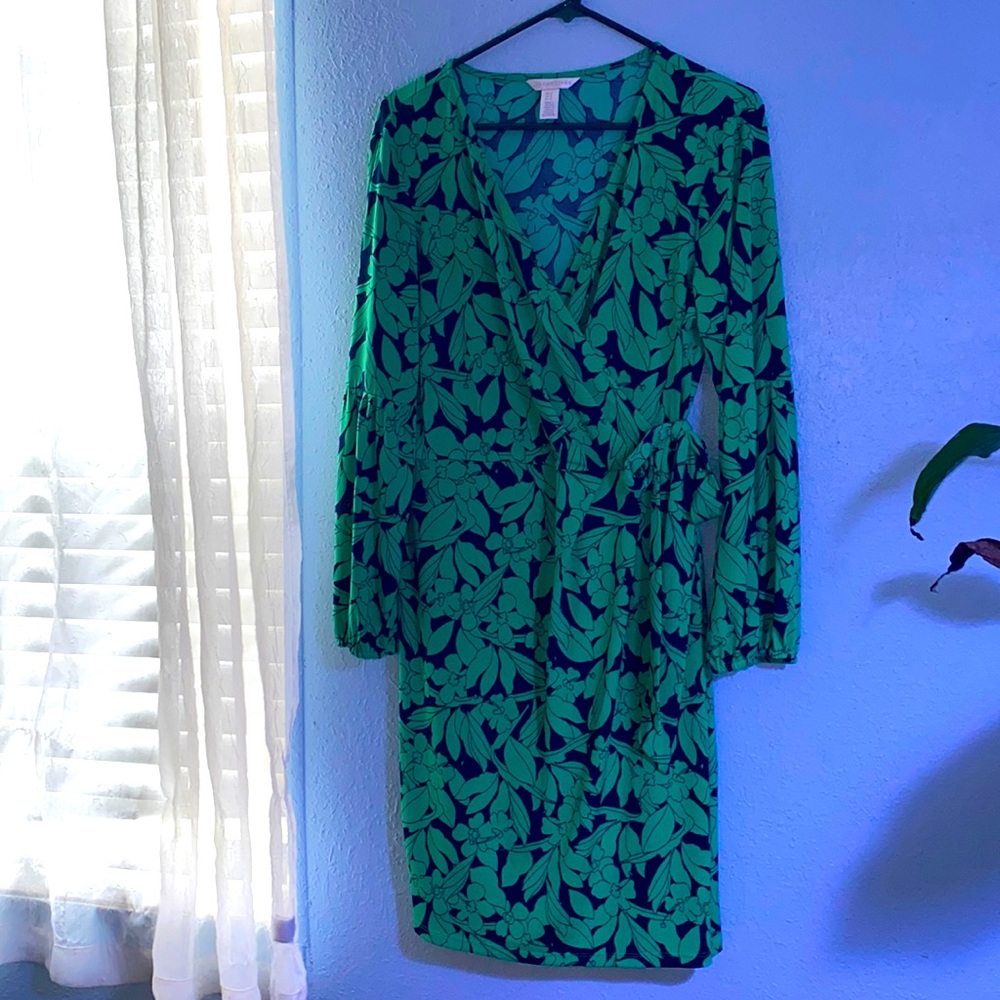 London Times Women Stretch Floral Dress SZ 12
